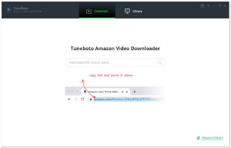 tuneboto amazon video downloader interface