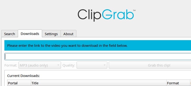 clipgrab interface